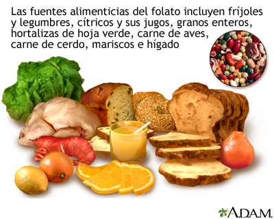 Fuentes de vitamina B9